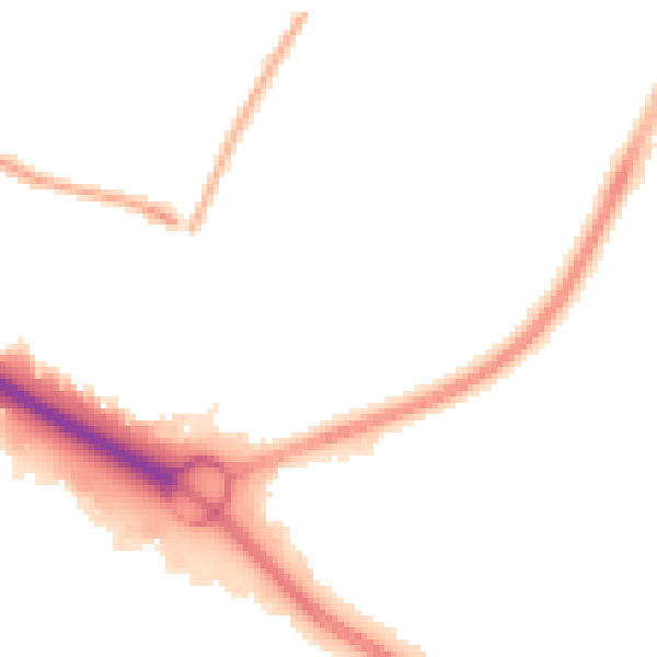 Night-time road noise heatmap for SO16 4AZ