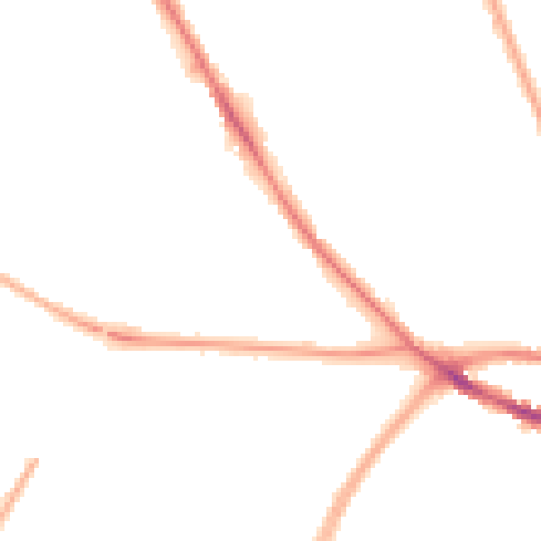 Night-time road noise heatmap for SO16 4EW