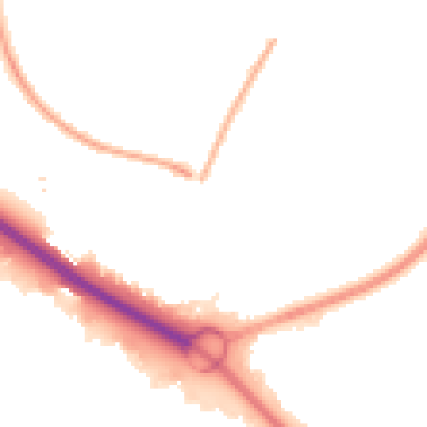Night-time road noise heatmap for SO16 4HY