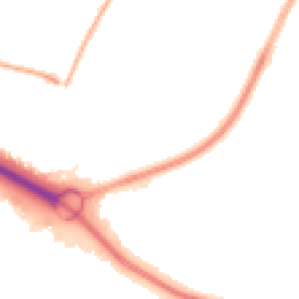 Night-time road noise heatmap for SO16 4QP
