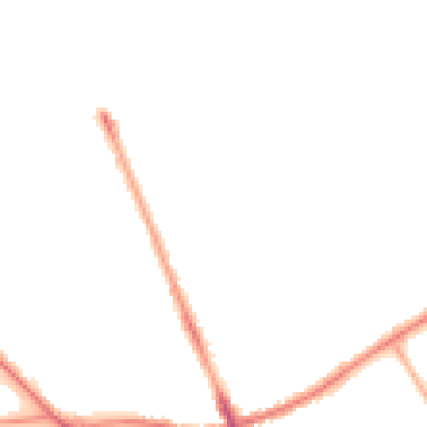Night-time road noise heatmap for SO16 6AN