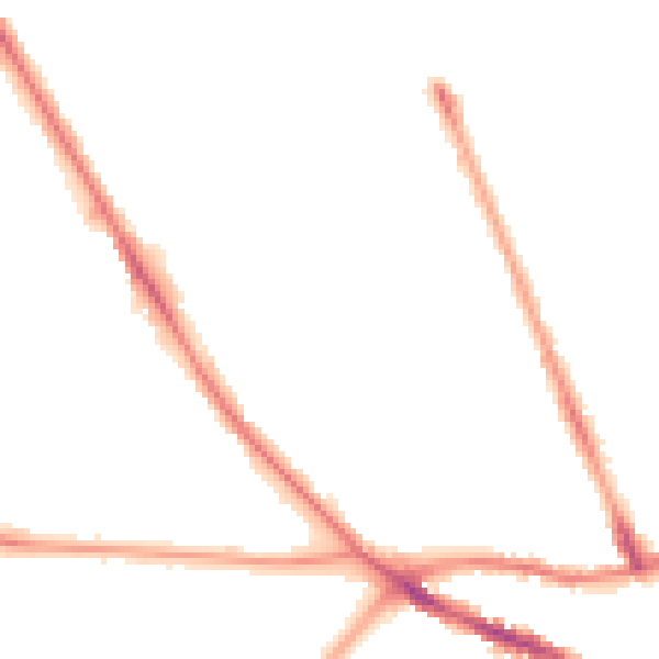 Night-time road noise heatmap for SO16 6DA