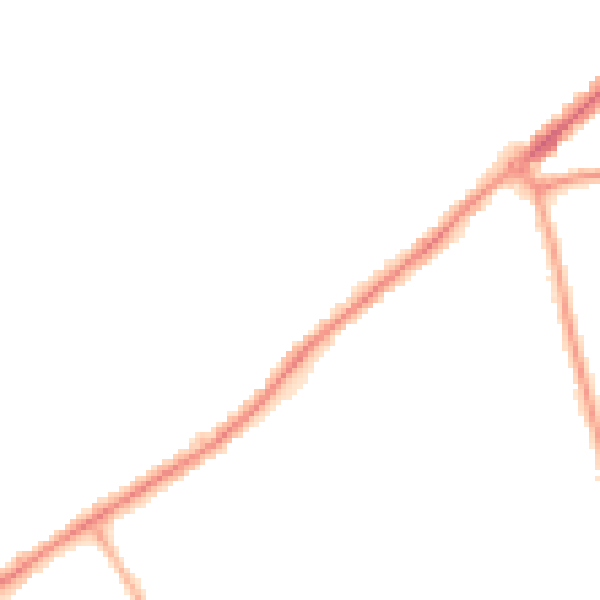 Night-time road noise heatmap for SO16 6DN
