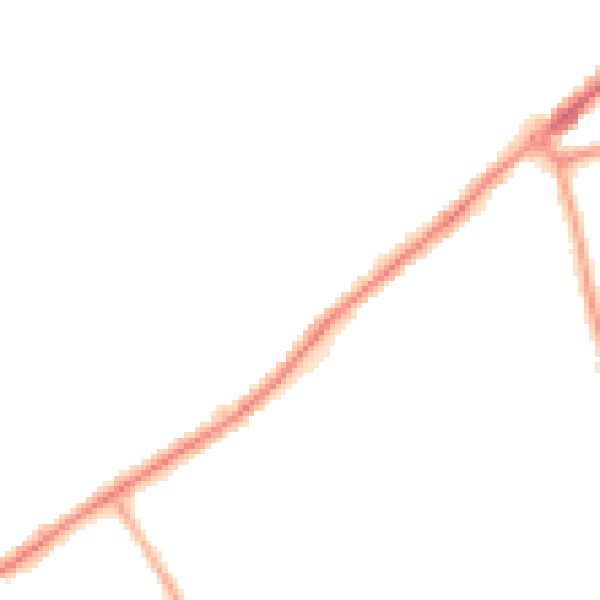 Night-time road noise heatmap for SO16 6QE