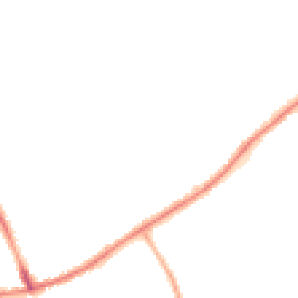 Night-time road noise heatmap for SO16 6QN