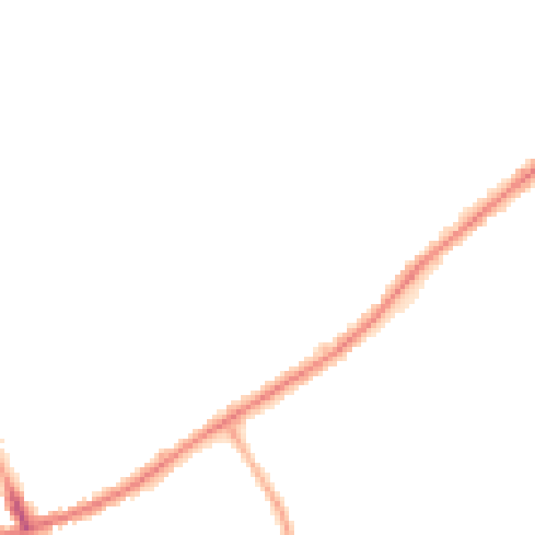 Night-time road noise heatmap for SO16 6QQ
