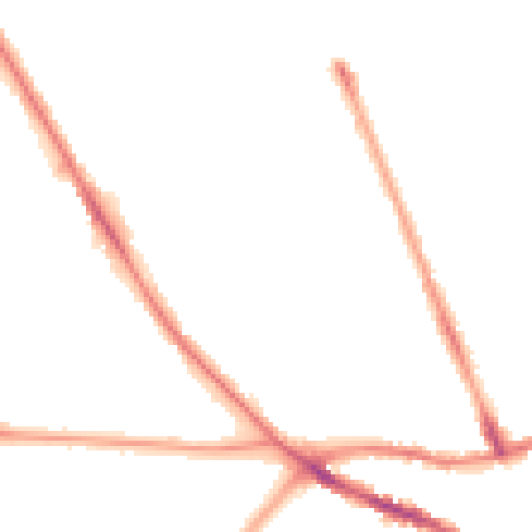 Night-time road noise heatmap for SO16 6TA