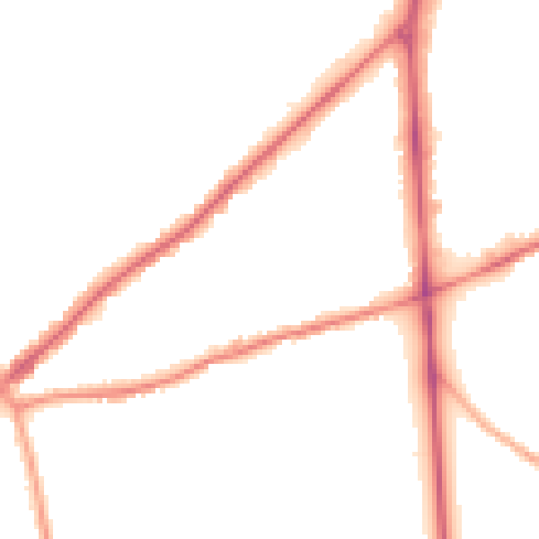 Night-time road noise heatmap for SO16 7EB