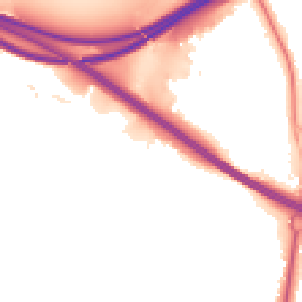 Night-time road noise heatmap for SO16 7HY
