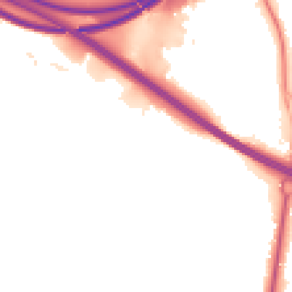 Night-time road noise heatmap for SO16 7HZ