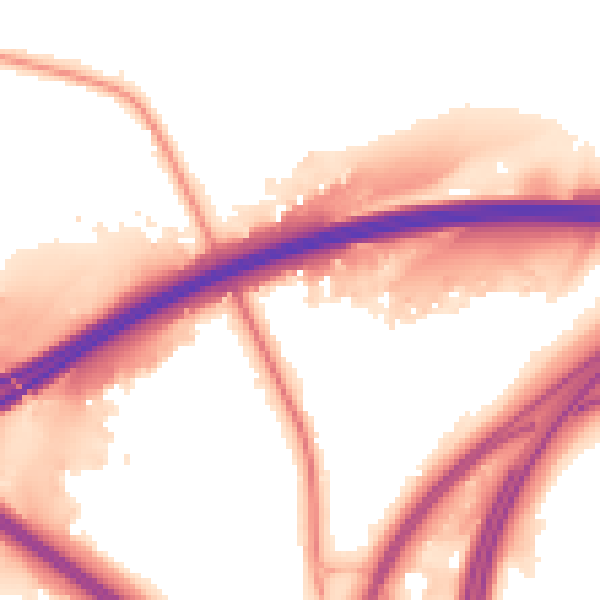 Night-time road noise heatmap for SO16 7JS
