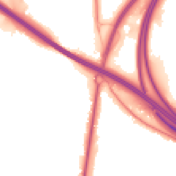 Night-time road noise heatmap for SO16 7LW