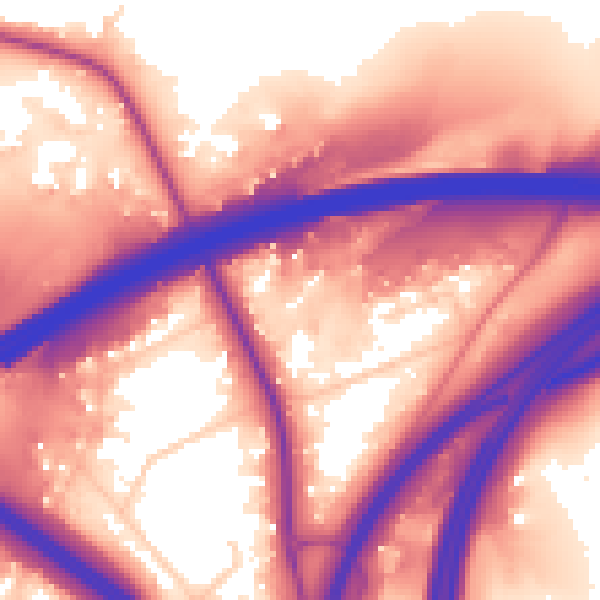 Daytime road noise heatmap for SO16 7QH