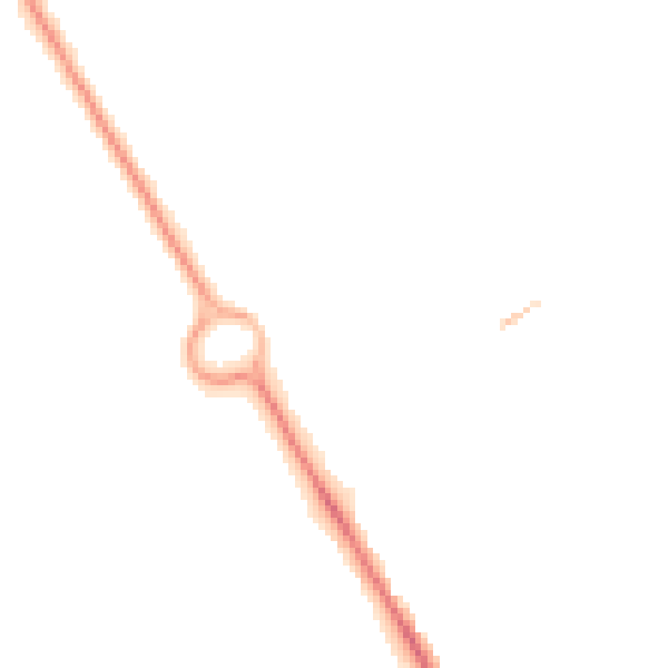 Night-time road noise heatmap for SO16 8BB