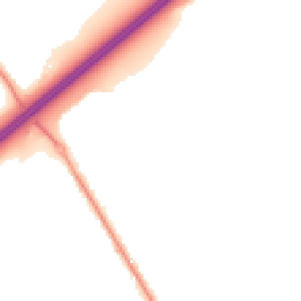 Night-time road noise heatmap for SO16 8LQ
