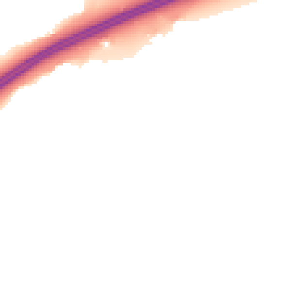Night-time road noise heatmap for SO16 8LZ