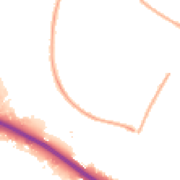 Night-time road noise heatmap for SO16 9GW