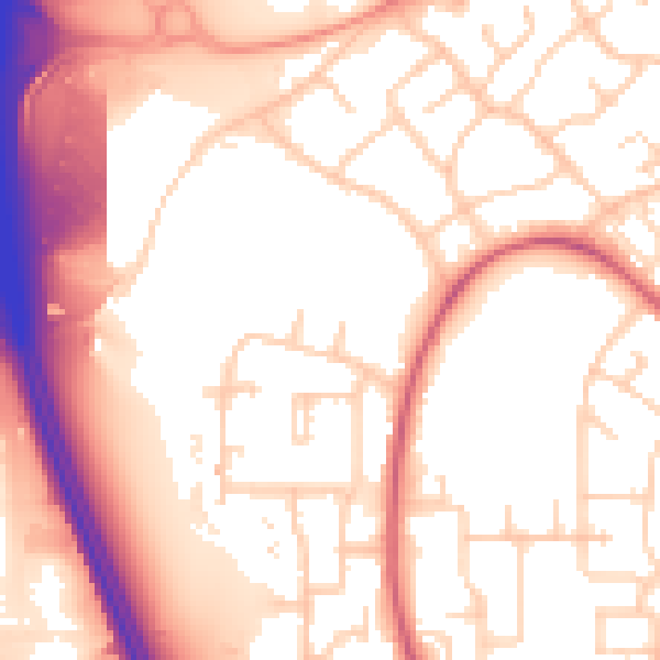 Daytime road noise heatmap for SO16 9HZ