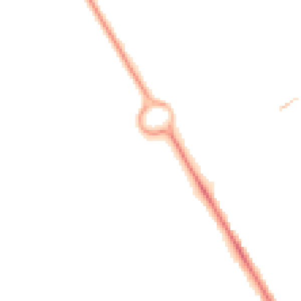 Night-time road noise heatmap for SO16 9QA
