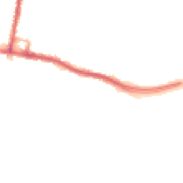 Night-time road noise heatmap for SO19 4BS