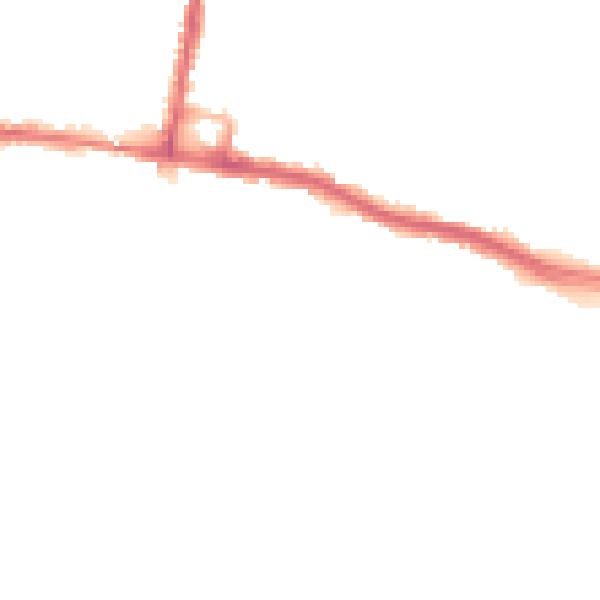 Night-time road noise heatmap for SO19 4BX