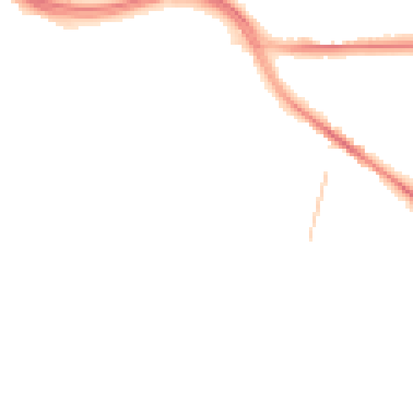 Night-time road noise heatmap for SO19 7BS