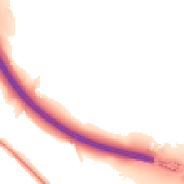 Night-time road noise heatmap for SO31 1AA