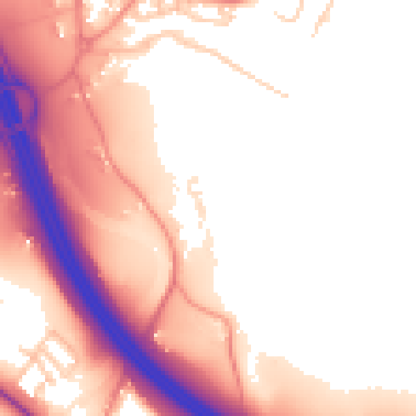Daytime road noise heatmap for SO31 1AB