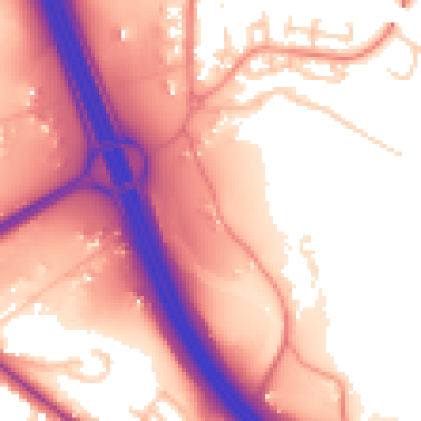 Daytime road noise heatmap for SO31 1AD
