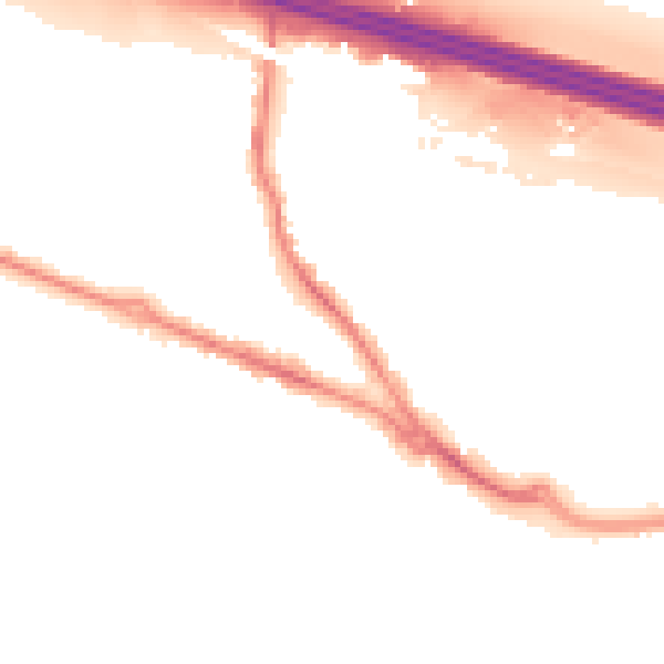 Night-time road noise heatmap for SO31 1AH