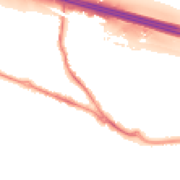 Night-time road noise heatmap for SO31 1AJ