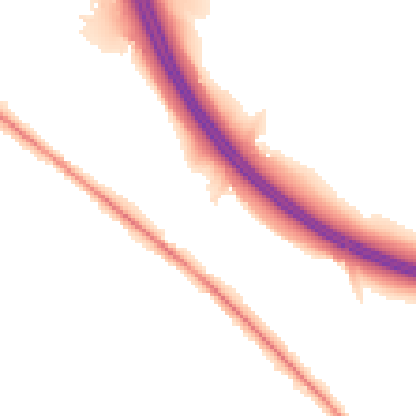 Night-time road noise heatmap for SO31 1AR