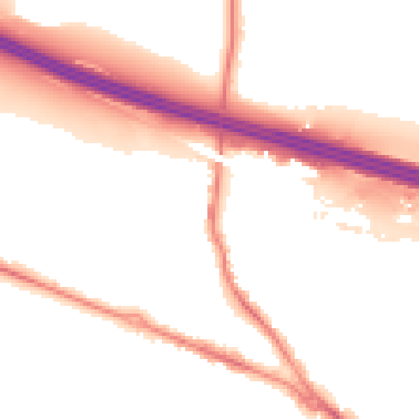 Night-time road noise heatmap for SO31 1AZ