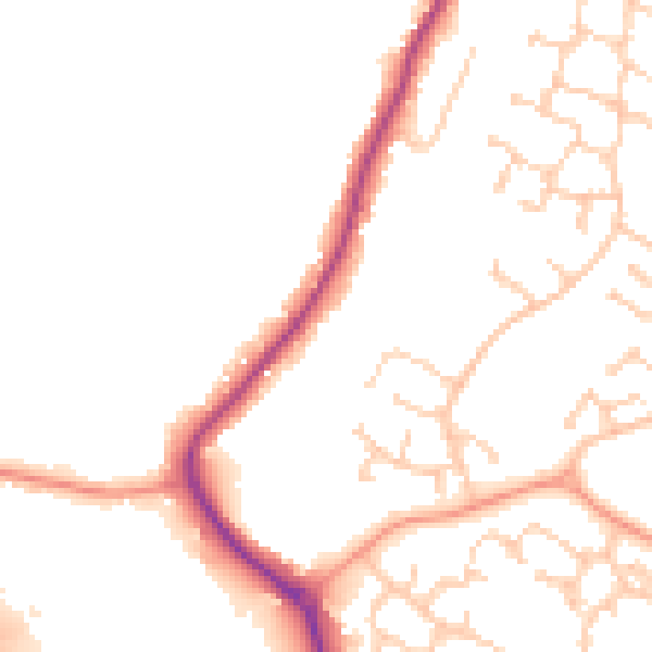 Daytime road noise heatmap for SO31 1BL