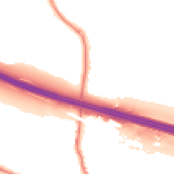 Night-time road noise heatmap for SO31 1BU