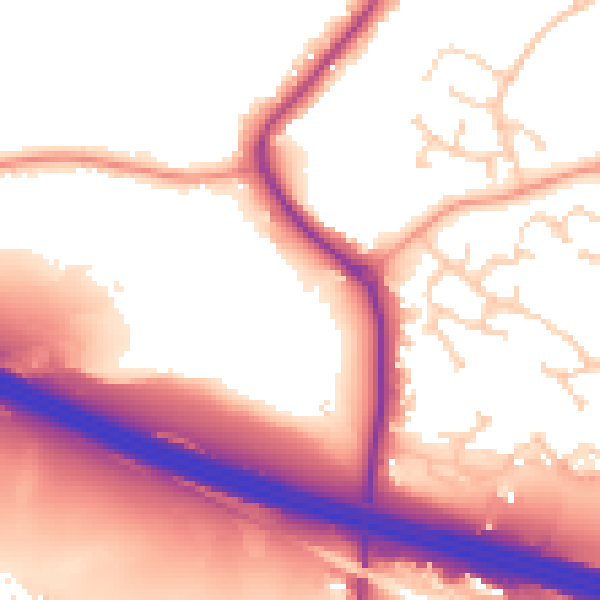 Daytime road noise heatmap for SO31 1BW