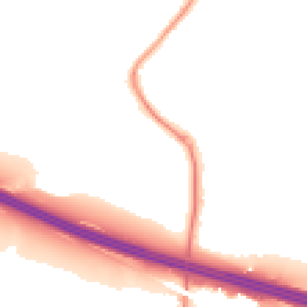 Night-time road noise heatmap for SO31 1BW
