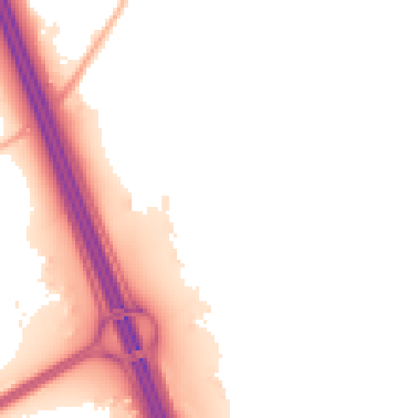 Night-time road noise heatmap for SO31 1DJ