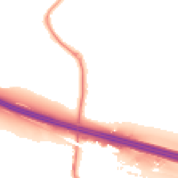 Night-time road noise heatmap for SO31 1DR