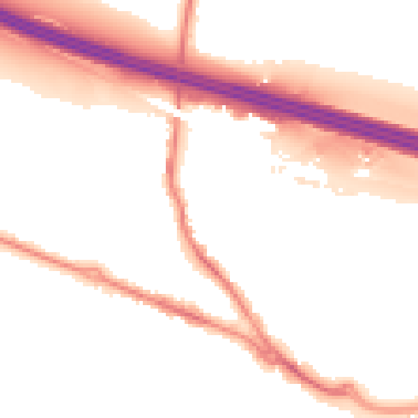 Night-time road noise heatmap for SO31 1DZ