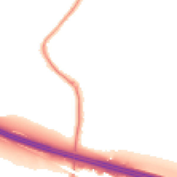 Night-time road noise heatmap for SO31 1EA