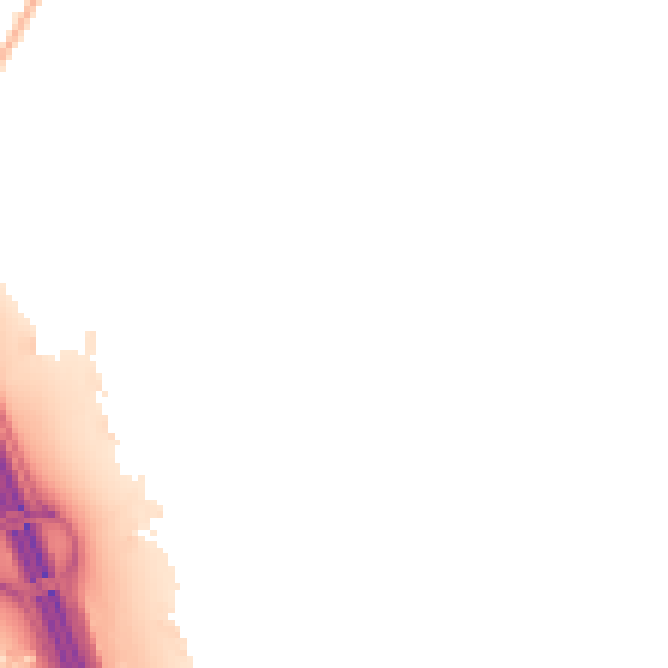 Night-time road noise heatmap for SO31 1EU