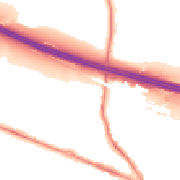 Night-time road noise heatmap for SO31 1FD