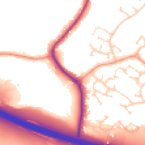 Daytime road noise heatmap for SO31 1FW