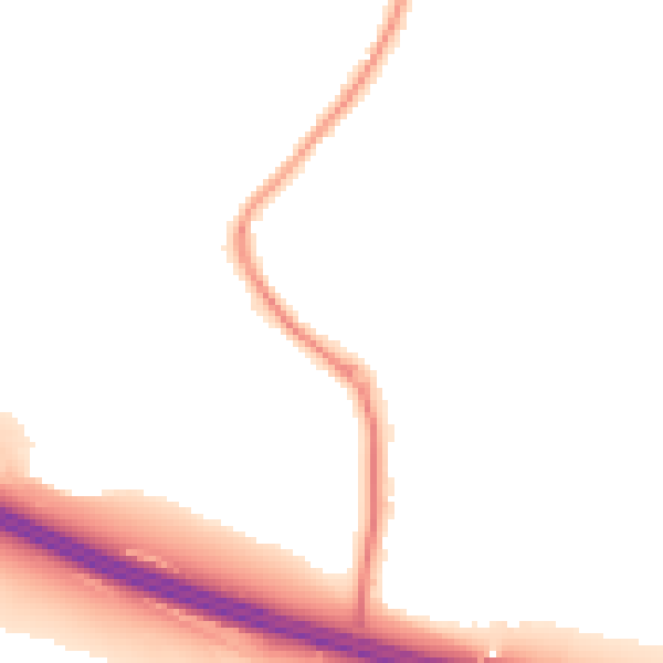 Night-time road noise heatmap for SO31 1FW