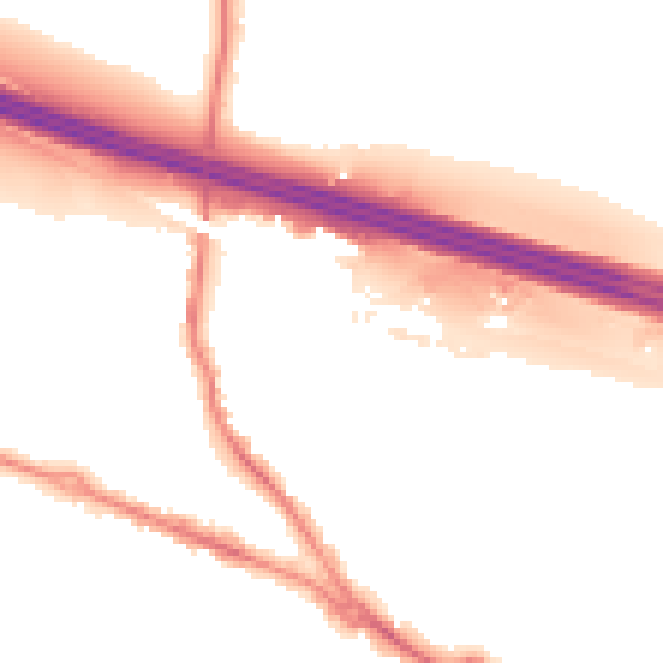 Night-time road noise heatmap for SO31 1ZT