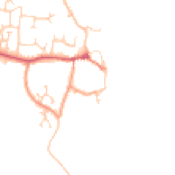 Daytime road noise heatmap for SO31 4GB