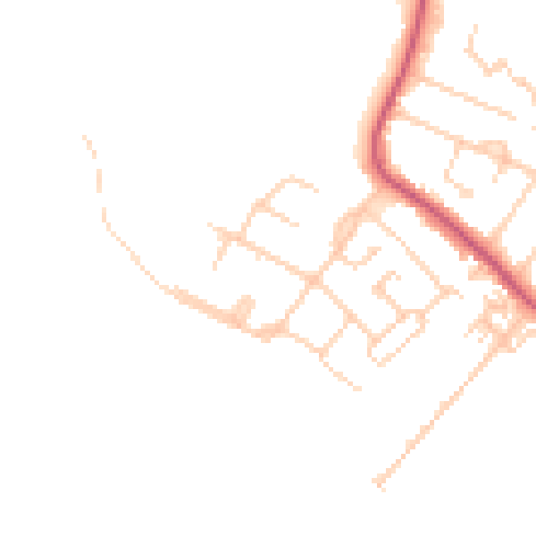 Daytime road noise heatmap for SO31 4LH