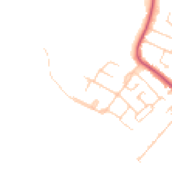 Daytime road noise heatmap for SO31 4LN