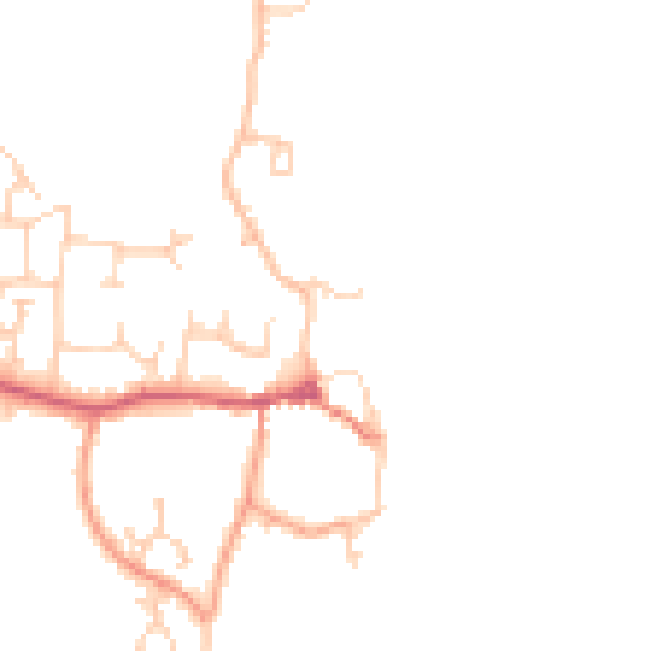 Daytime road noise heatmap for SO31 4PH